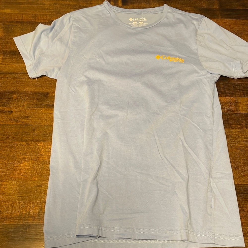 Small light blue Columbia PFG fishing tee